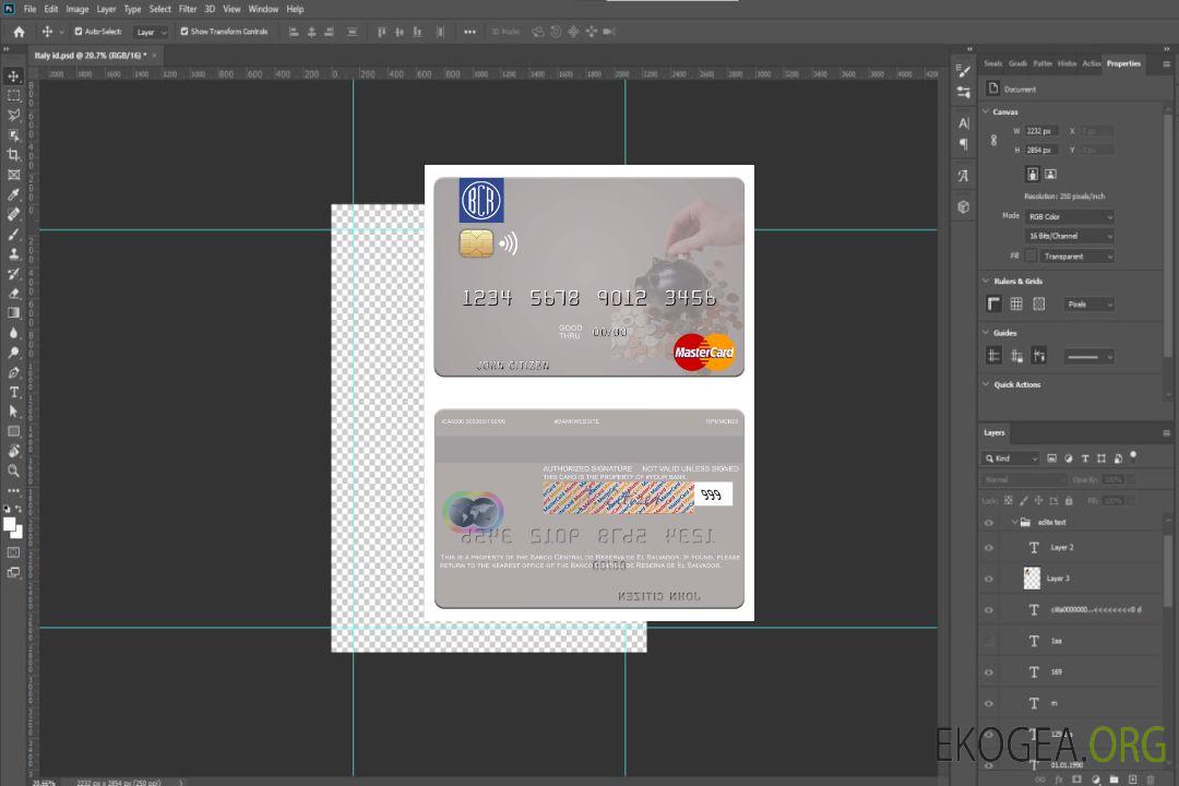 Mastercard de la Banco Central de Reserva de El Salvador du Salvador template Mastercard de la Banco Central de Reserva de El Salvador du Salvador template